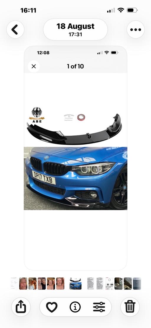  — Bmw front splitter( spoiler)