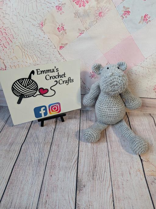  — Handmade Crochet Hippo