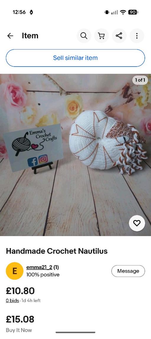  — Handmade Crochet Nautilus