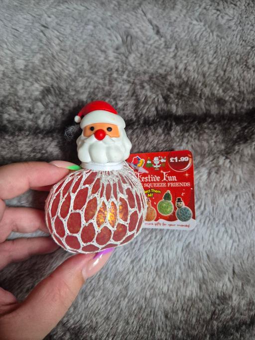  — new Xmas Santa Mesh Ball Squishy