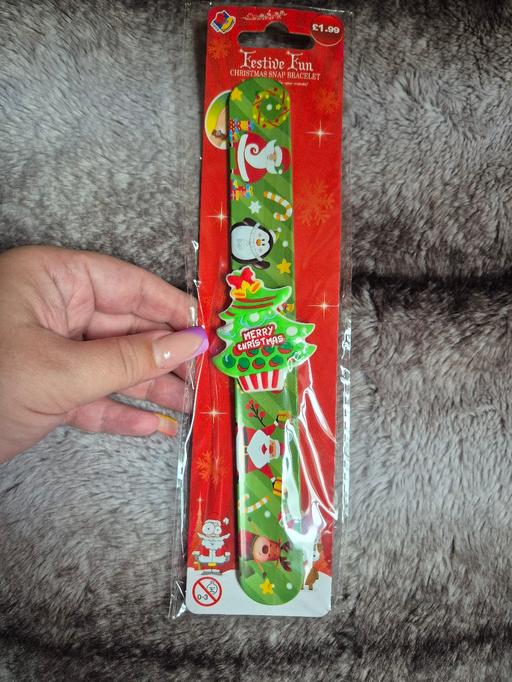  — new Xmas Tree Snap Bracelet