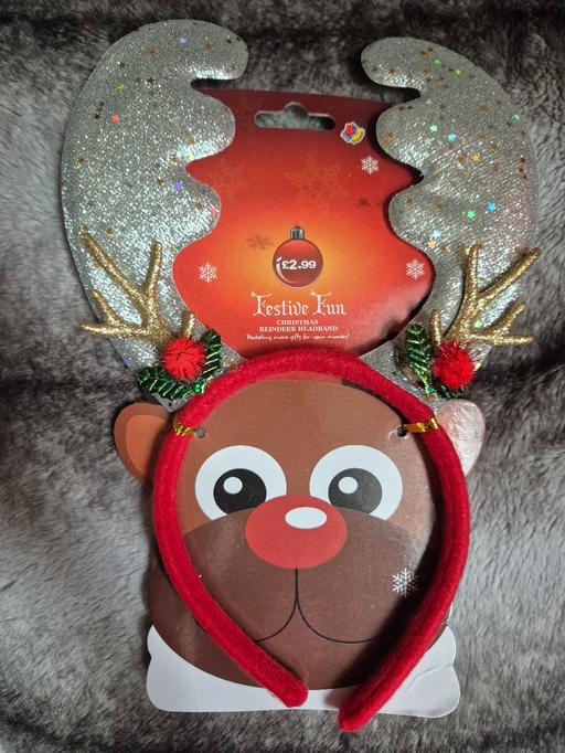  — new Xmas Reindeer Headband (SILVER)