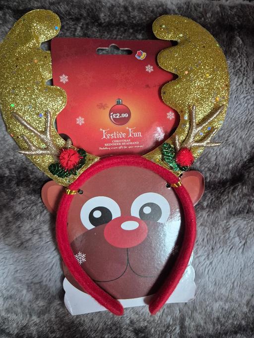  — new Xmas Reindeer Headband (GOLD)