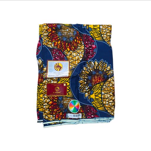  — Vibrant Sunflower African Ankara Print Fabric