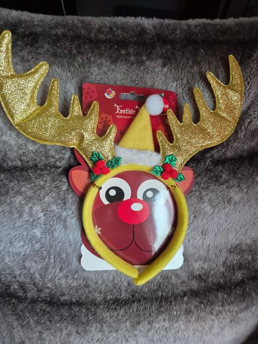  — new Xmas Reindeer Headband (GOLD)