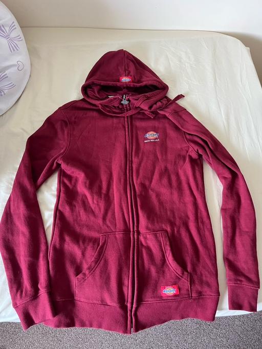  — Burgundy Dickies zip-up hoodie