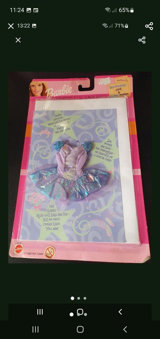  — vintage barbie birthday card & gift NEW