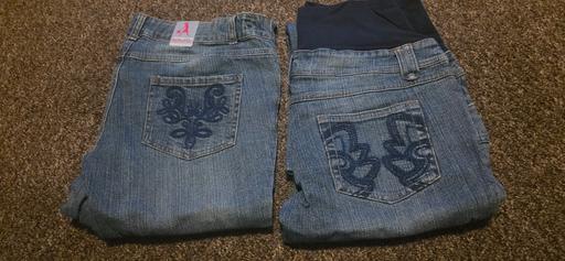  — 2x New Women Red Herring Maternity Jeans Uk12
