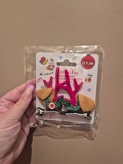  — new Reindeer Hair Clips