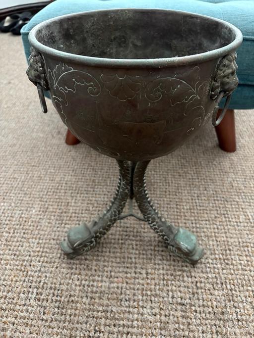  — 18th century Dutch solid brass repousse