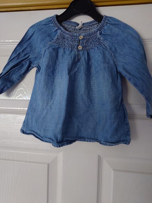  — Baby girls denim top size 6-9 months