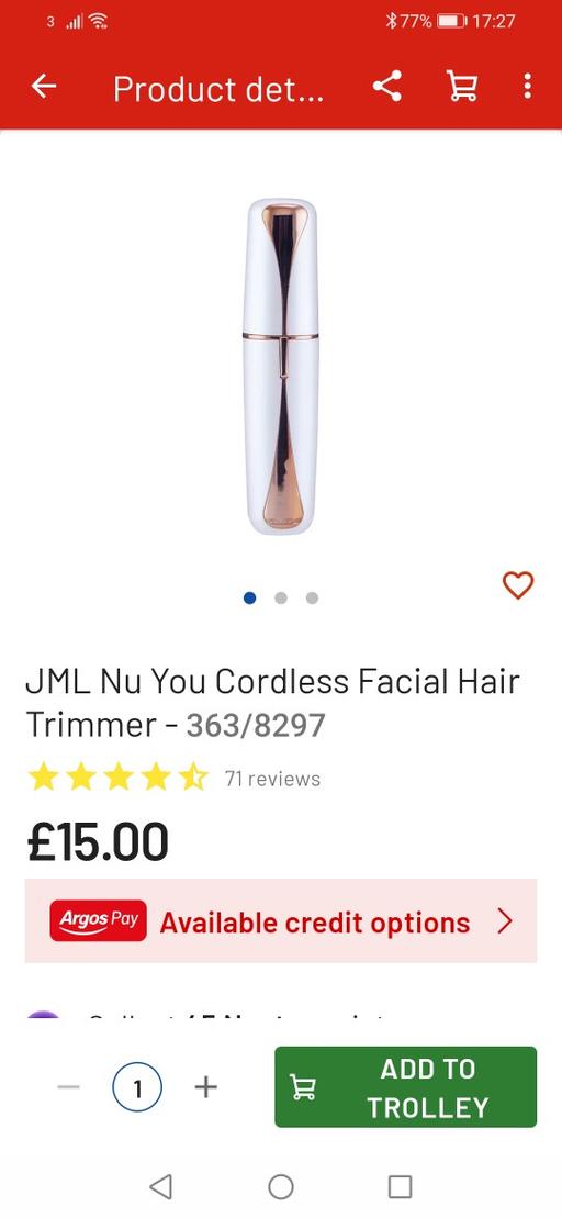 — New Nu You battery facial hair remover