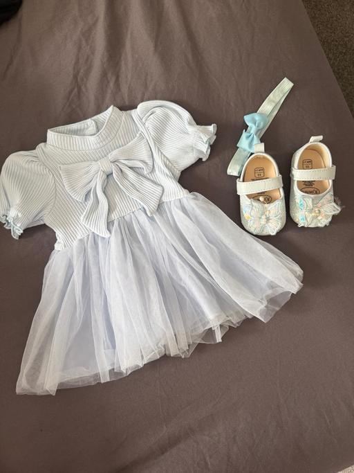  — Baby girl baby blue outfit full set