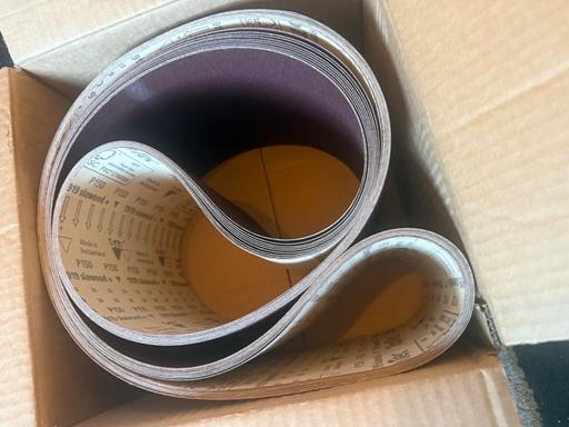  — Siawood 150 grit wide paper belt
