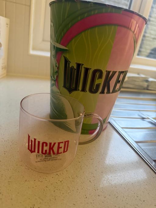  — Wicked popcorn bucket and mug