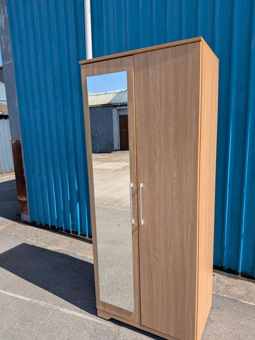  — Modern Mirrored Door Double Wardrobe