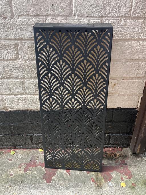  — Black metal indoor/outdoor wall art