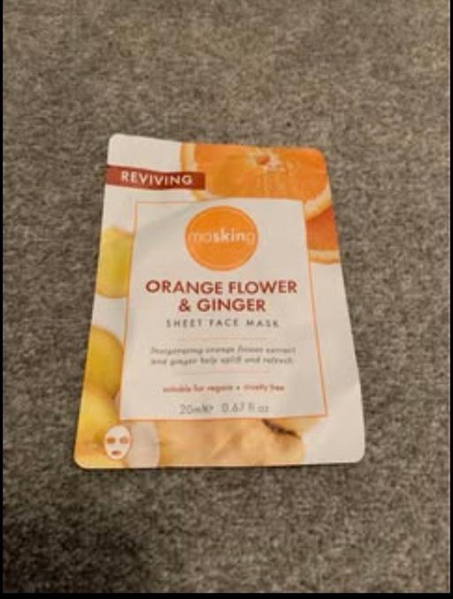  — Orange Flower & Ginger Face Mask