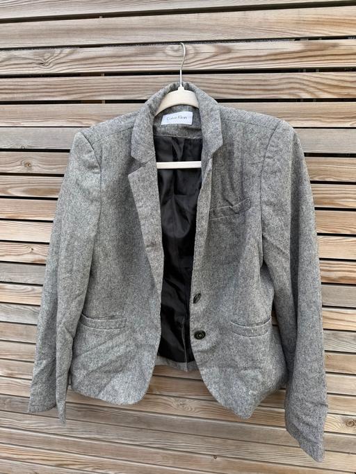  — Calvin Klein grey blazer