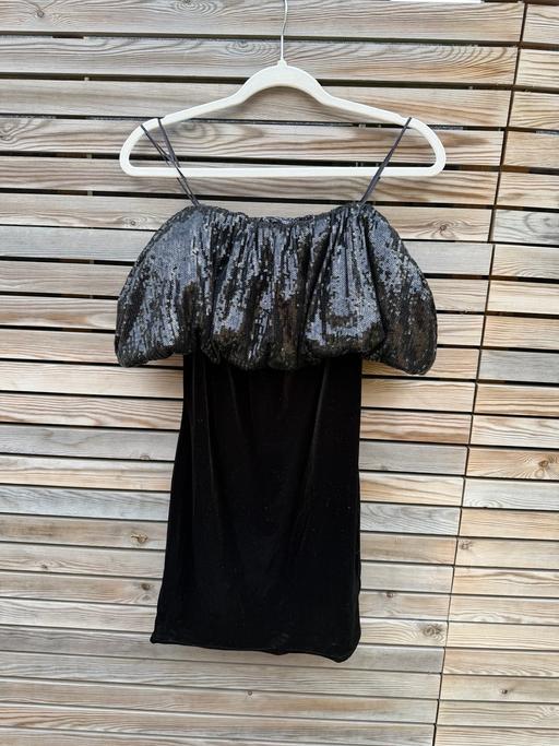  — Zara black mini dress