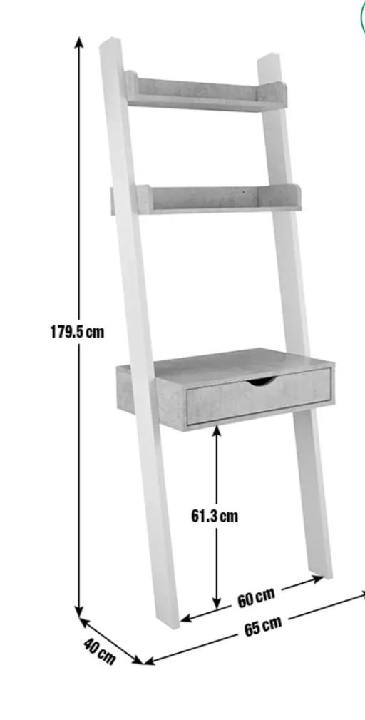  — ladder shelf desk