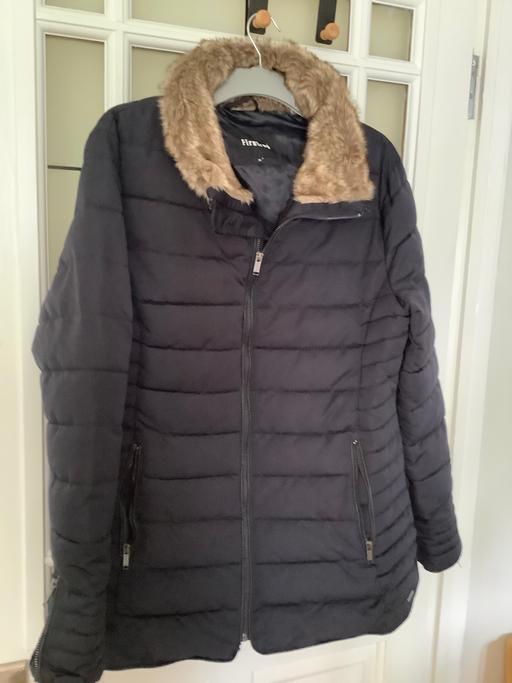  — Firetrap coat with a fluff detachable hood