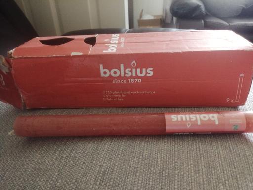  — New box of 9 bolsius household candles