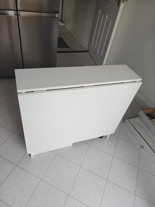  — Folding Dining Table - White
