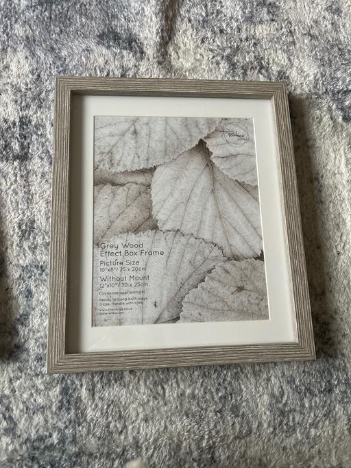  — Grey wood effect box frame