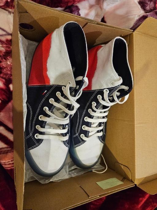  — Tommy Jeans High Top Blue/White/Red Trainer