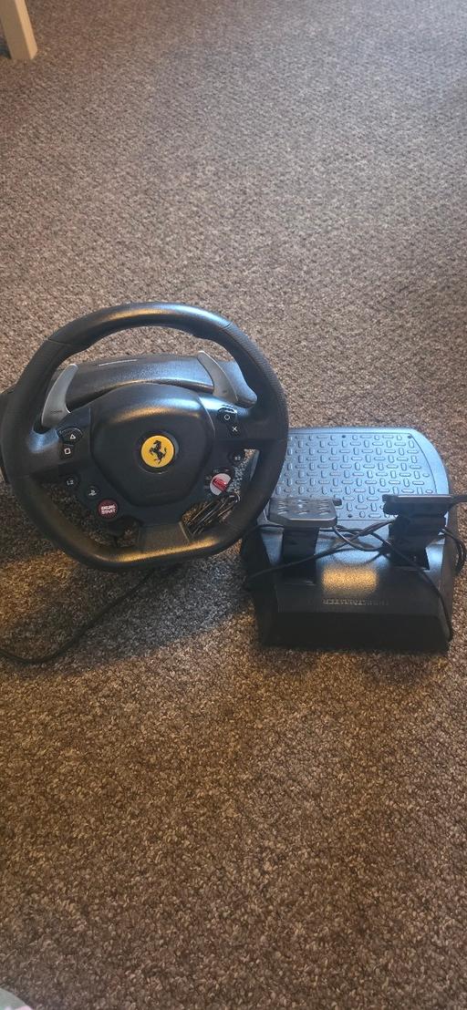 — T80 Ferrari 488 GTB Racing Wheel+Pedals PS4/5