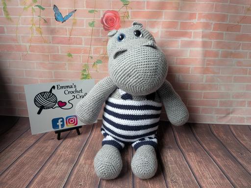  — Handmade Crochet Hippo