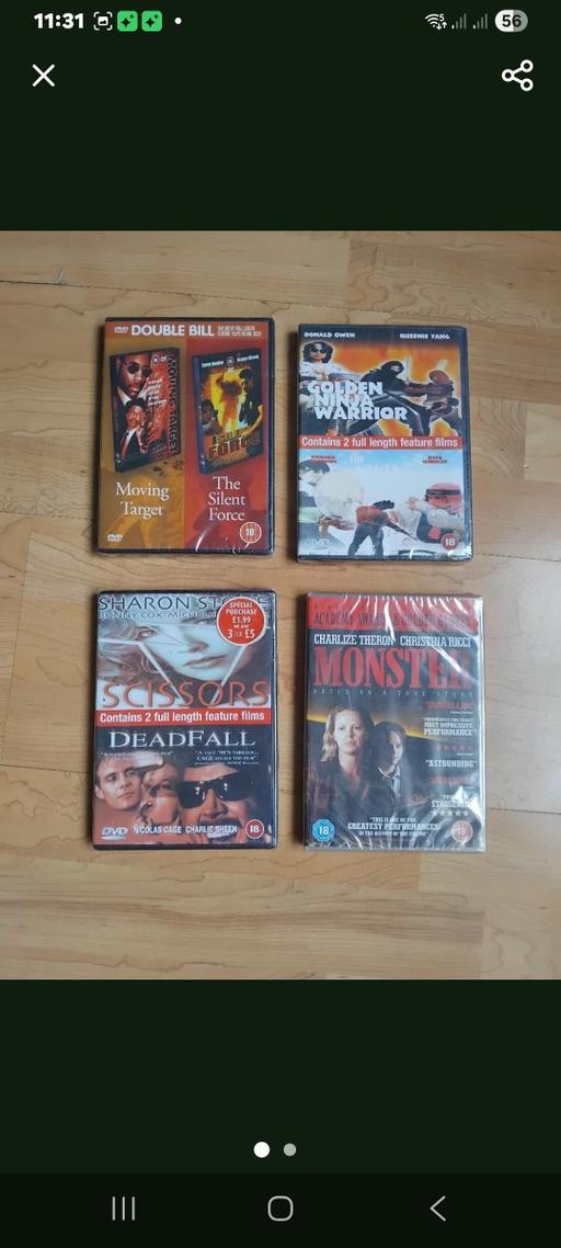  — New 4 Dvds (7 films).