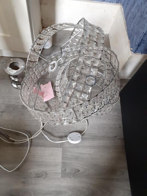 — 2  lampshades  one big one small