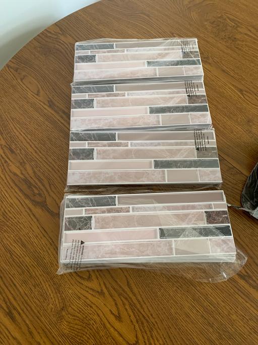  — Peel and stick wall tiles by Shein. Brand new