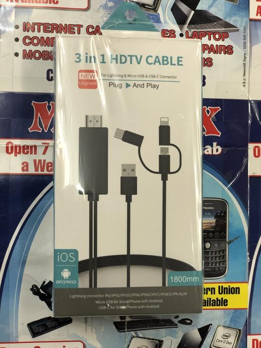  — 3 in 1 Mobile to HDMI/ HDTV cable