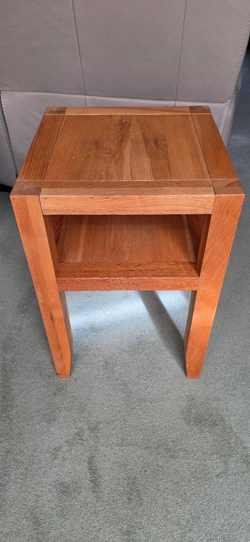  — Wooden oak side table