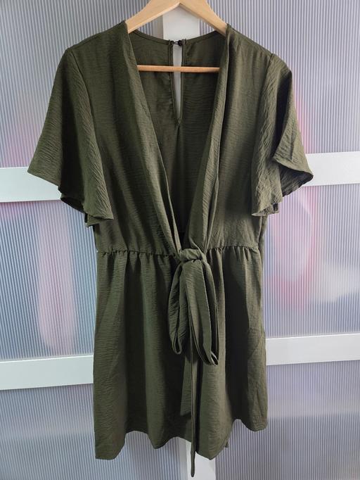 — Size L (size 14) khaki playsuit