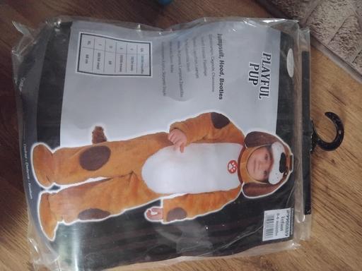  — playful puppy onesie
