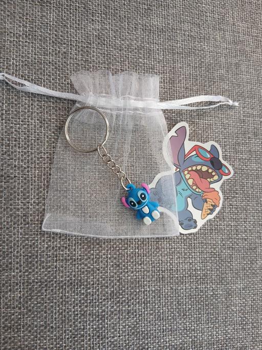  — Stitch Keyring/Sticker New