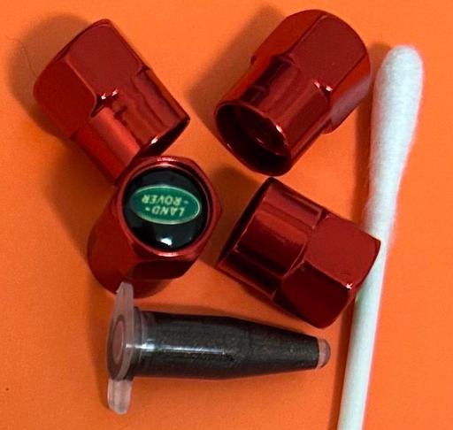  — Land Rover Tyre valve caps with grease