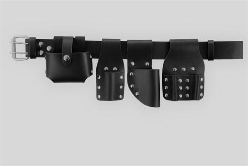  — scaffolders brown black leather tools belt