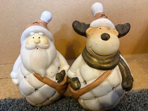  — Santa & Reindeer Christmas Tealight Holders