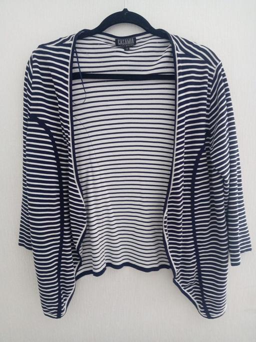  — Casamia Exclusive Navy and white striped open