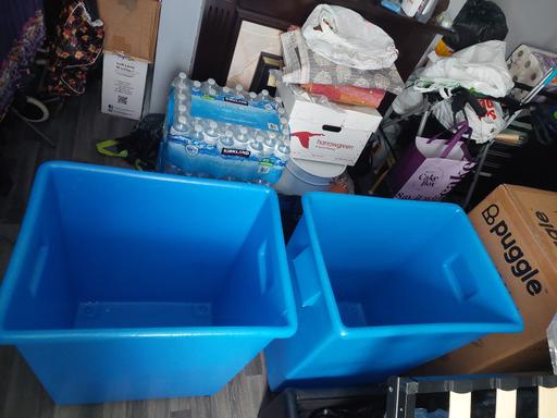  — 2 x Blue Wheeled Bins