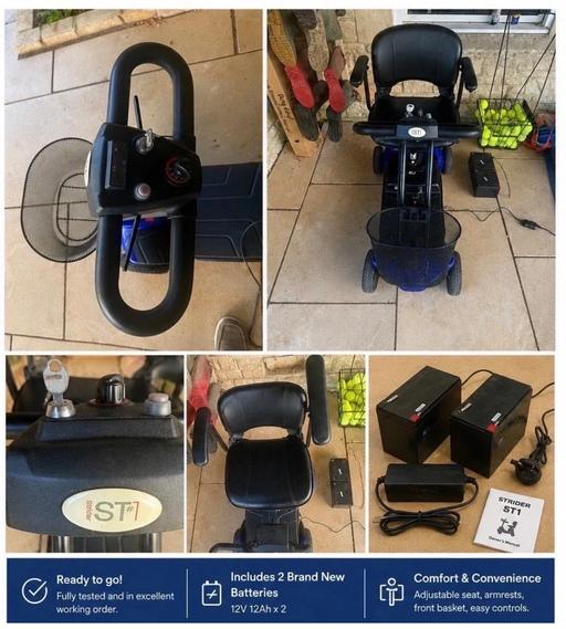  — Portable Mobility Scooter Blue -CTM HS118