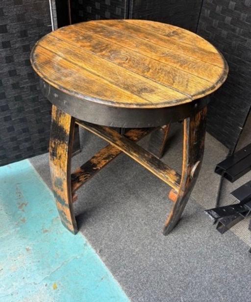  — Second hand Rustic Barrel Table