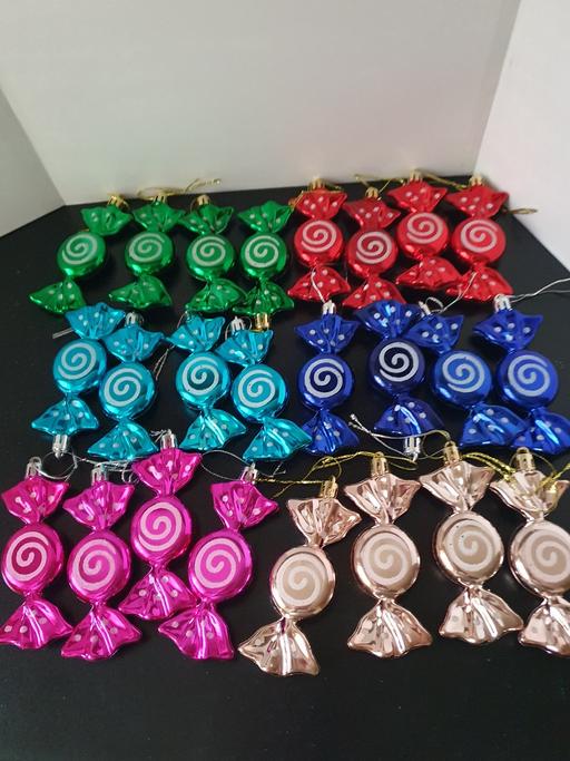 — Christmas tree decorations sweets x 24 NEW