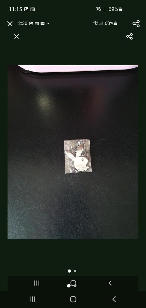  — playboy bag charm/keyring NEW