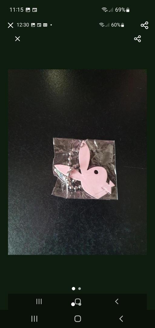  — playboy bag charm/keyring NEW